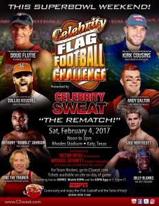 Celebrity Flag Football, Anthony Johnson, Sage Northcutt