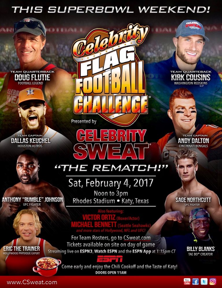 Sage Northcutt, Anthony Johnson to play in Celebrity Flag Football Game
