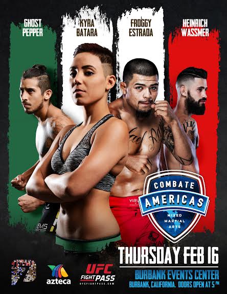 Combate Americas Announces Four Bouts For Burbank, California on Feb. 16