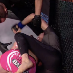 WATCH: Celine Haga chokes opponent unconscious..... yet still loses a decision