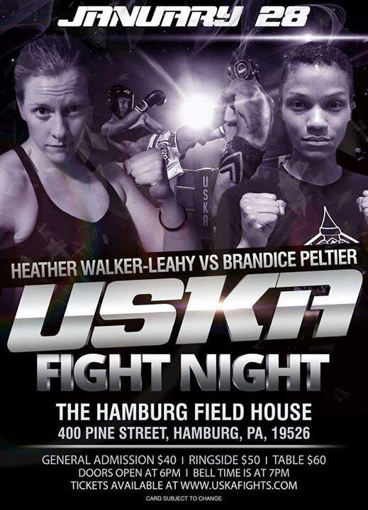 USKA Fight Night - First Professional Female Muay Thai Fights in Pennsylvania, Heather Walker-Leahy vs. Brandice Peltier