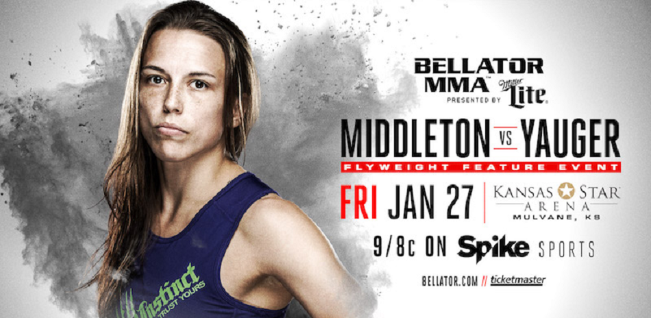 Jessica Middleton Set For Main Card Action at Bellator 171 on Jan. 27