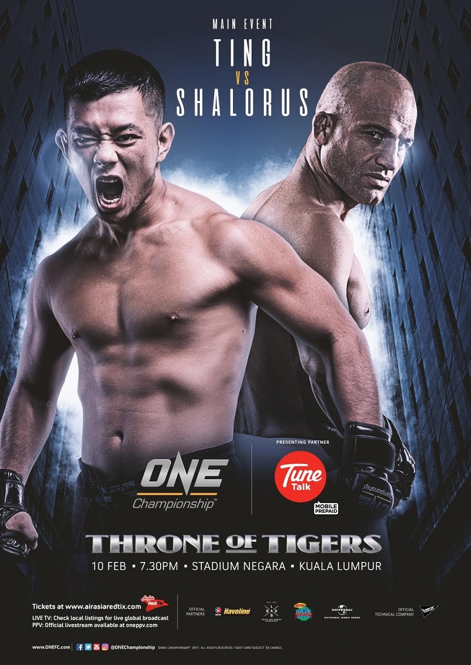 ONE Championship announces complete card for ONE: Throne of Tigers