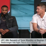 Tyron Woodley, Wonderboy Thompson at each other's throats on ESPN