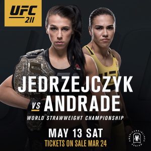 Joanna Jedrzejczyk vs. Jessica Andrade official for UFC 211