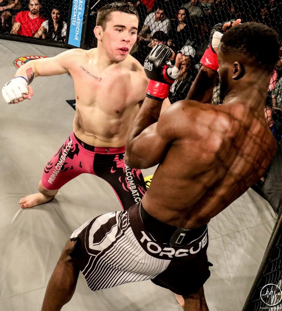 Elijah Ross vs. Seun Adedeji at Northern Quest Casino, February 3. Photo by K. Hartwig Photography