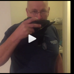 gross - Jim Miller's father drinks coffee from his sweaty cup - VIDEO
