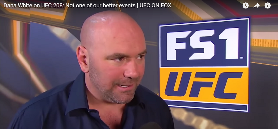 VIDEO - Dana White: UFC 208 not one of our better events