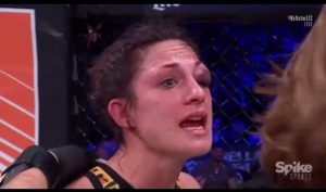 Brooke Mayo eye - Bellator 172