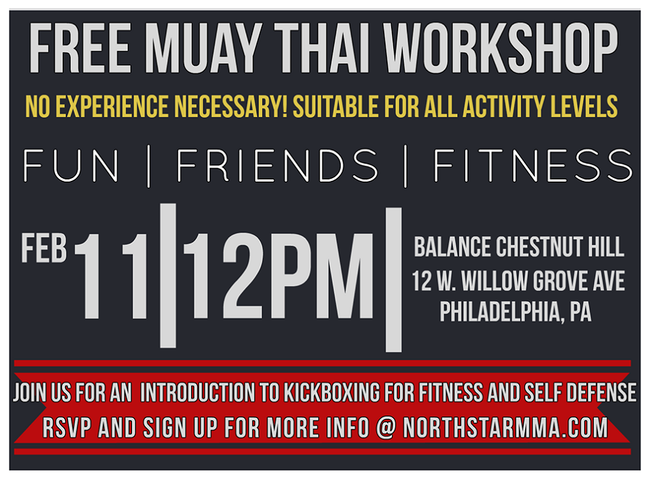 Free Muay Thai seminar Philadelphia