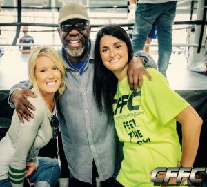 Melissa Skowronski, Burt Watson, and CFFC President Devon Mathiesen - Photo by Manny Fernandes (Mdphotoandink) for CFFC.