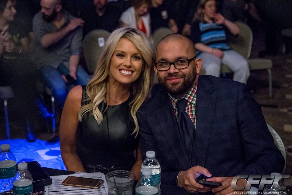 Melissa Skowronski and CFFC matchmaker, Arias Garcia - Photo by Manny Fernandes (Mdphotoandink) for CFFC.