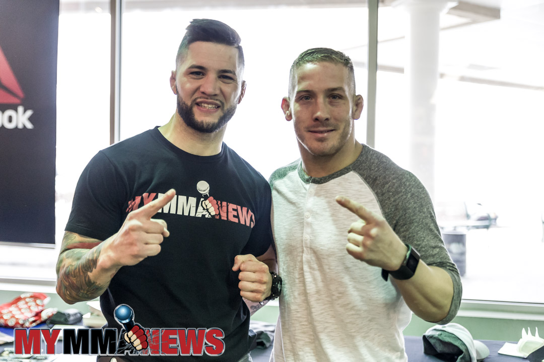 El Numero Uno, Rick Nuno (left) and Scott Heckman (right) - Maverick MMA Open Workouts and Press Conference at Reebok Outlet