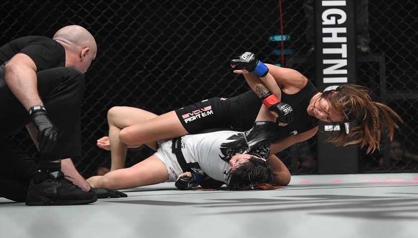 Angela Lee retains ONE women's atomweight championship with TKO over Jenny Huang
