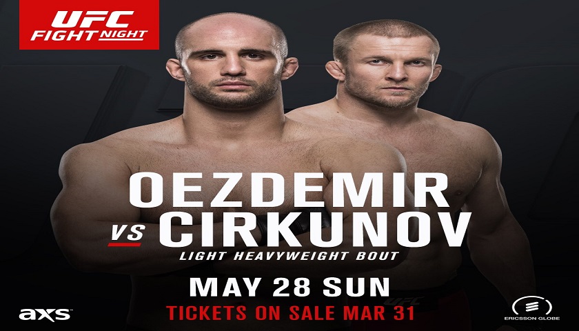 Misha Cirkunov takes on Volkan Oezdemir in Stockholm, Sweden