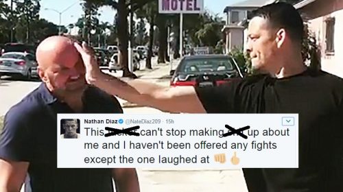 Nate Diaz calls UFC President Dana White a liar in profane tweet