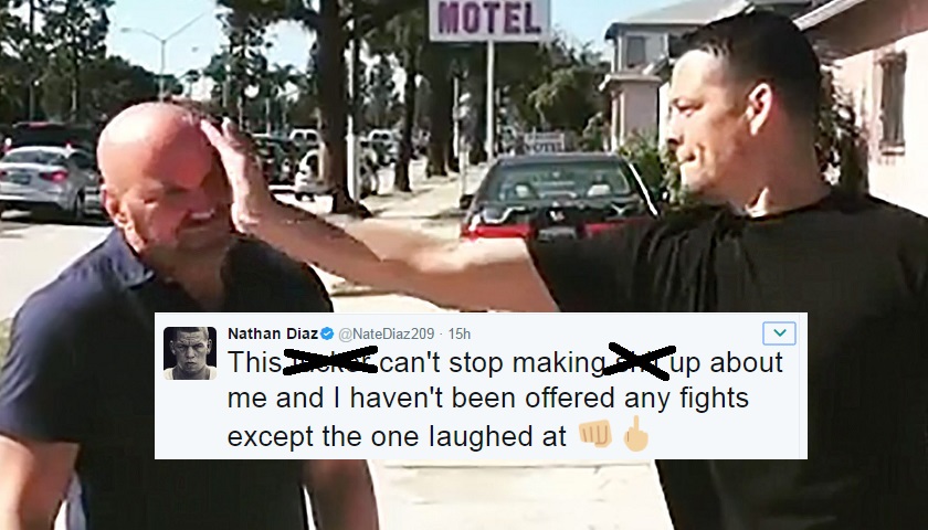 Nate Diaz calls UFC President Dana White a liar in profane tweet