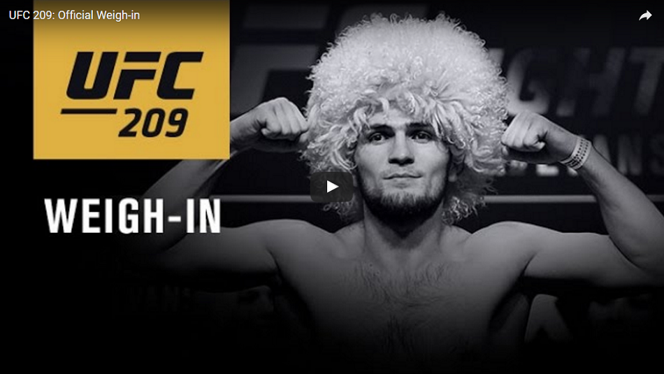 Watch UFC 209 ceremonial weigh-ins - 7pm EST/4pm PST (Early Results Here)