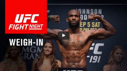 WATCH: UFC Fight Night London Weigh-ins - Results - 1pm EST/10 am PST