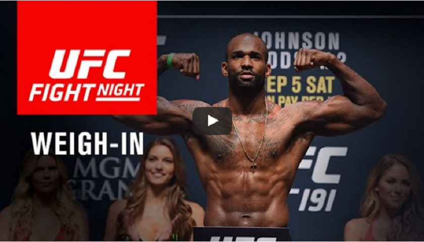 WATCH: UFC Fight Night London Weigh-ins - Results - 1pm EST/10 am PST