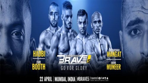 Brave Combat Federation to hold Brave 5: Go For Glory in Mumbai, India, April 23