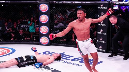 A.J. McKee scores first round head kick knockout at Bellator 178