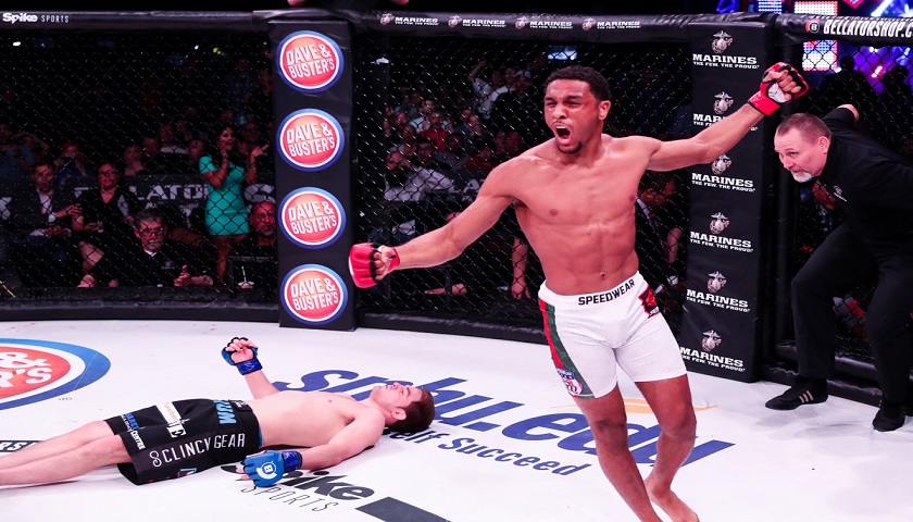 A.J. McKee scores first round head kick knockout at Bellator 178