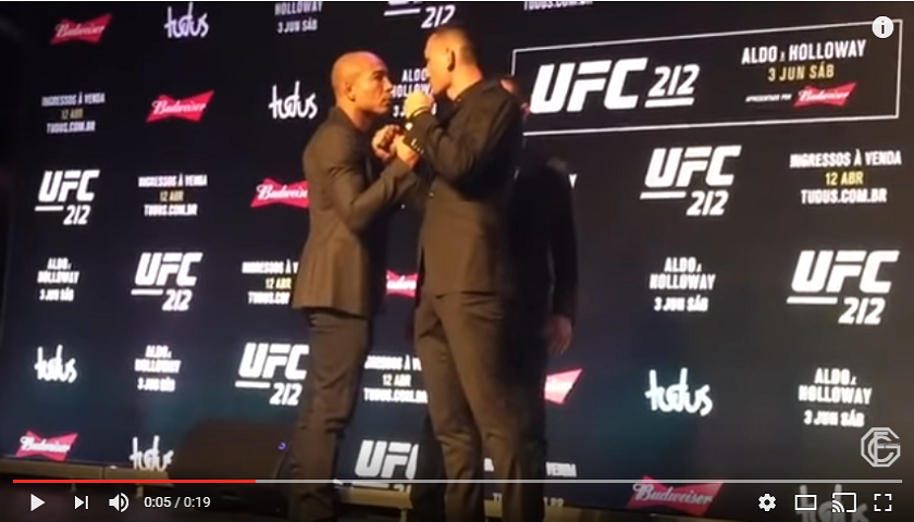 WATCH: Max Holloway and Jose Aldo square off for Brazilian media