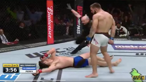 WATCH: Mike Perry's brutal knockout win over Jake Ellenberger