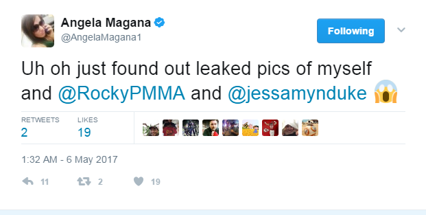 UFC stars hacked, Angela Magana