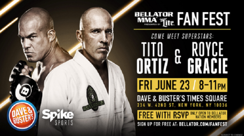 Meet Tito Ortiz and Royce Gracie at Dave & Buster's NYC on Friday