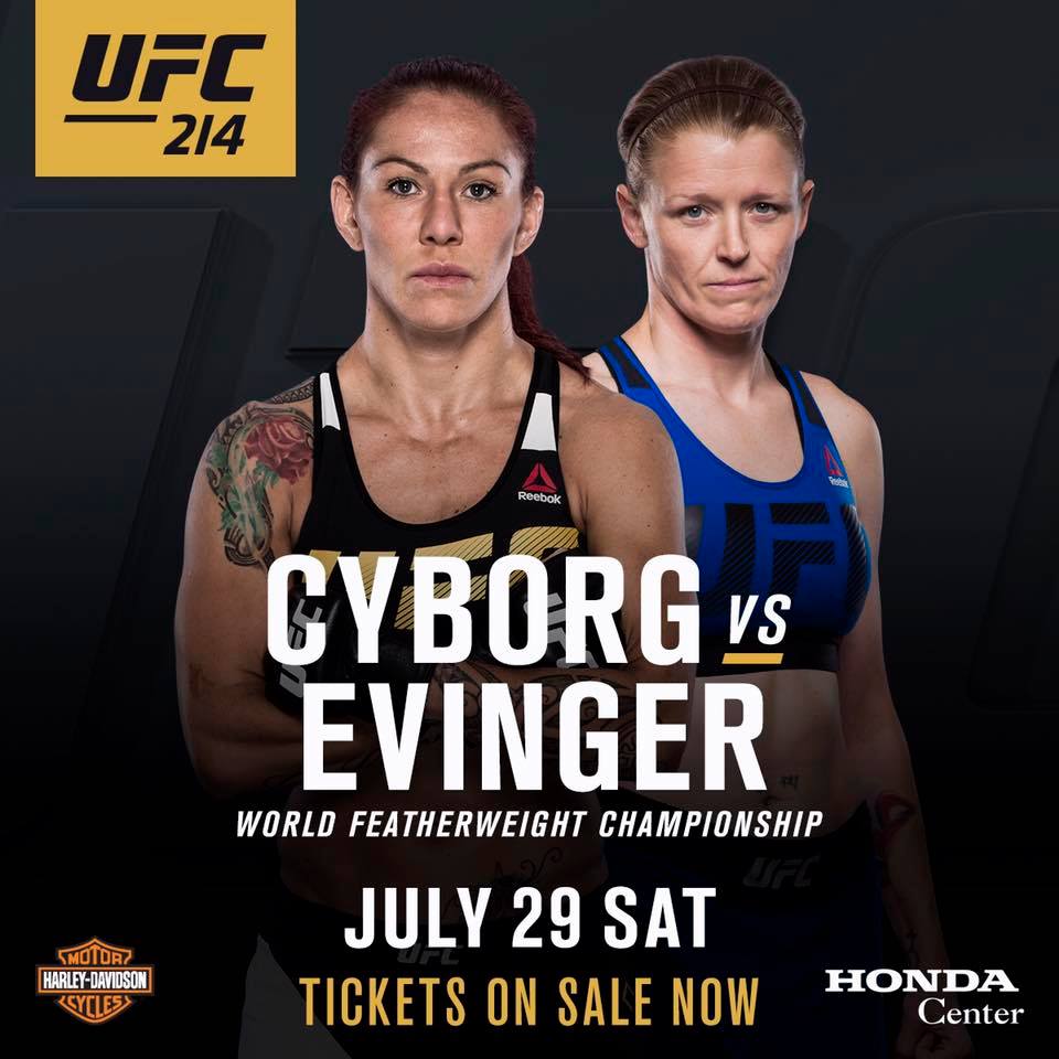 Tonya Evinger gets UFC shot faces Cris Cyborg for title at UFC 214