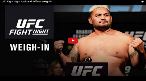 UFC Fight Night 110 weigh-in results, Video 8 p.m. EST