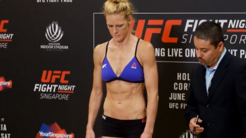 UFC Fight Night 111 Weigh-in Results - Holm vs. Correia from Singapore