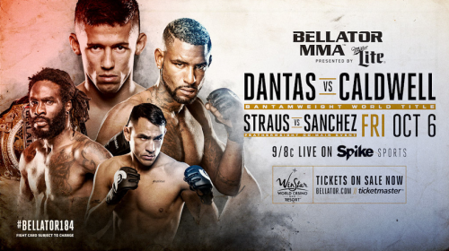 Dantas vs. Caldwell for Bantamweight Title Headlines Bellator 184, October 6