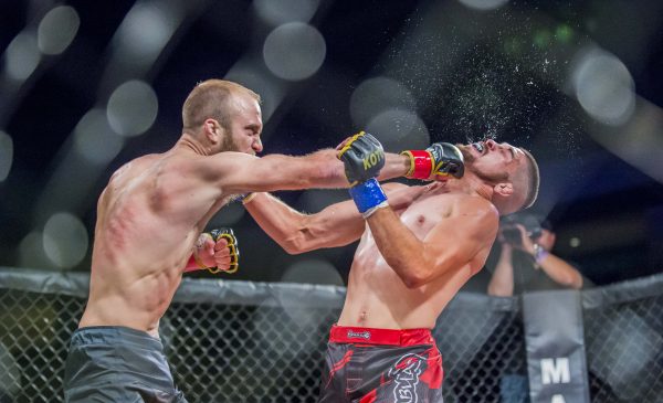 JacksonWink MMA's Jon Sparks w/ the Big Jab Setting up his TKO Win