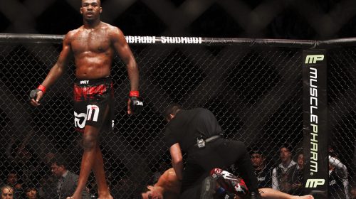 Lyoto Machida vs Jon Jones, guillotine choke