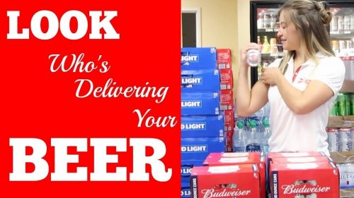 WATCH: Miesha Tate Becomes A BEER Delivery Driver!