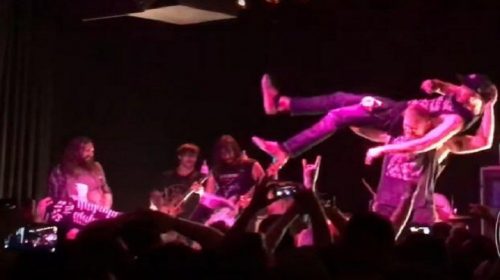 WATCH: Josh Barnett Tosses Fans Off Stage At Every Time I Die Concert