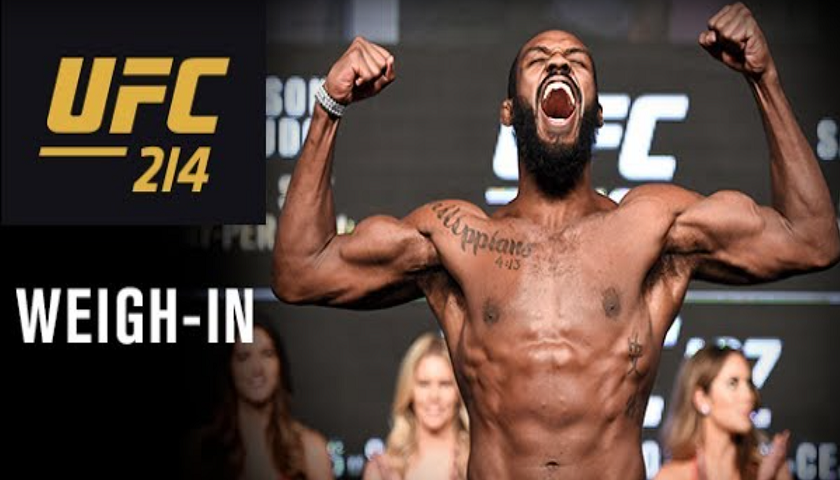 UFC 214 early weigh-in results, Noon EST, ceremonial weigh-in video, 8 pm EST