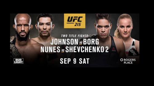 Demetrious Johnson, Amanda Nunes defend titles at UFC 215 in Edmonton