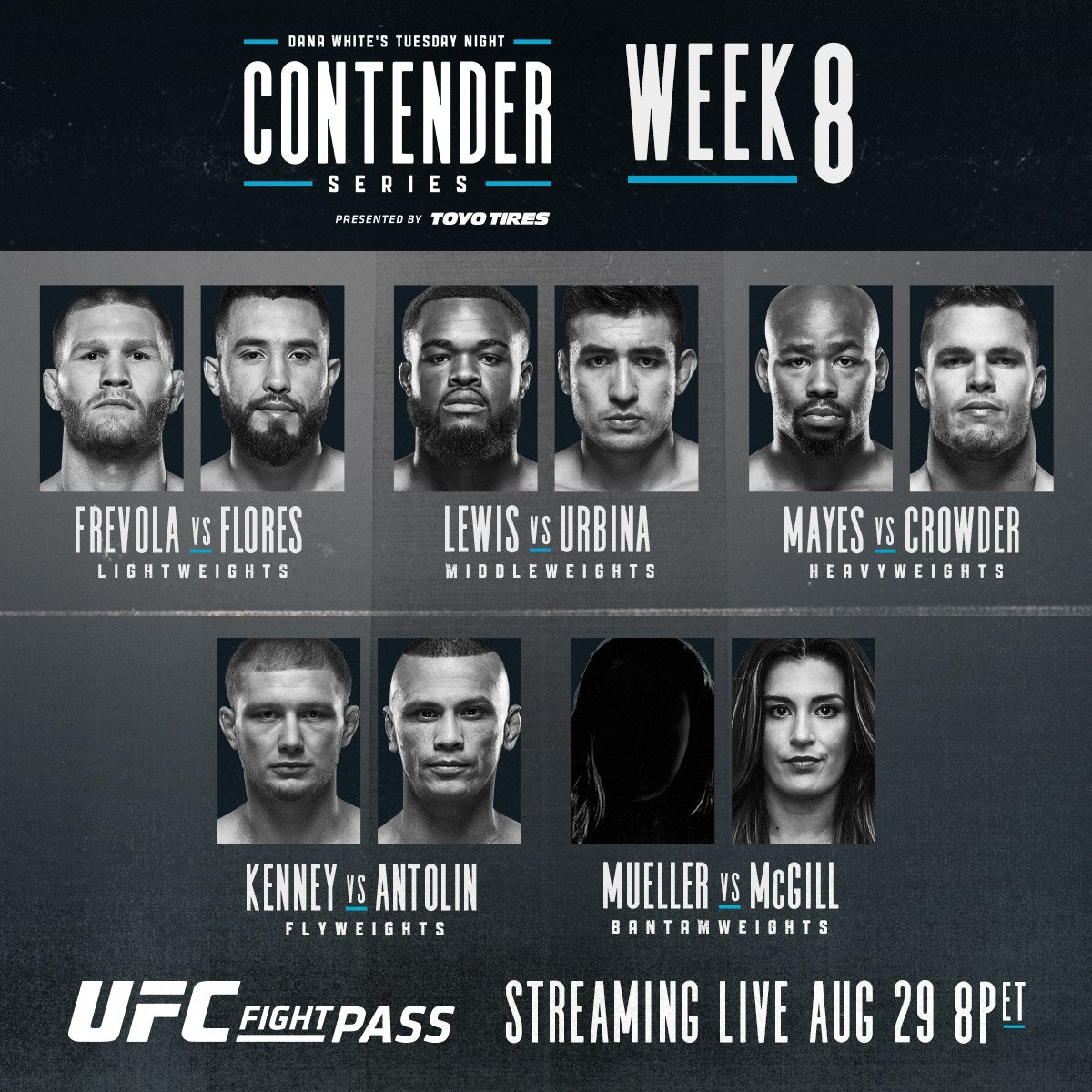 Dana White's Tuesday Night Contender Series Week 8 Results