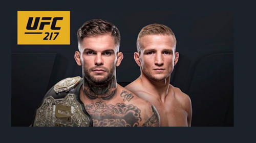 Cody Garbrandt vs TJ Dillashaw official for UFC 217 at Madison Square Garden