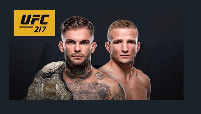 Cody Garbrandt vs TJ Dillashaw official for UFC 217 at Madison Square Garden