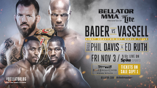 Penn State University hosts Bellator 186 - Bader vs. Vassell Title Bout