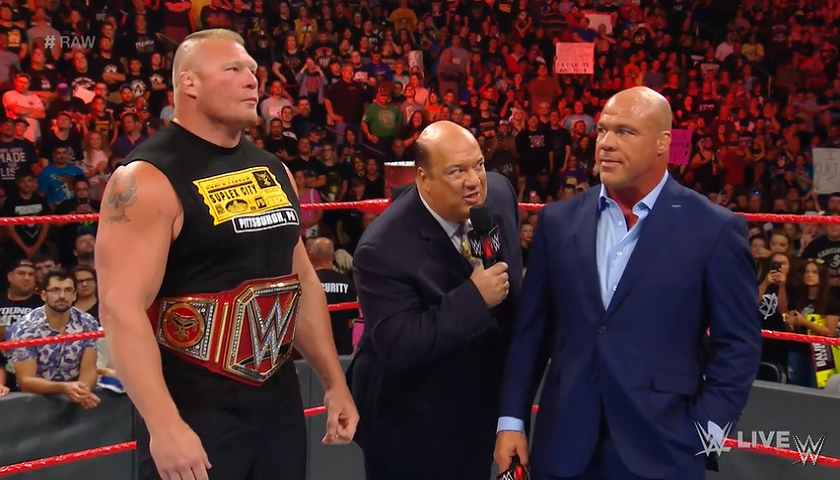 Did Paul Heyman hint at Brock Lesnar going back to the UFC last night on WWE Monday Night Raw?