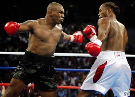 Mike Tyson and Lennox Lewis - 2002