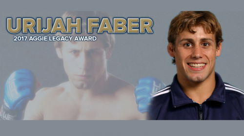 Urijah Faber named as sixth Aggie Legacy Award winner