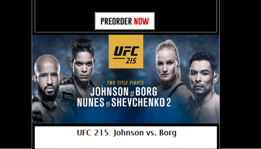 UFC 215 live stream