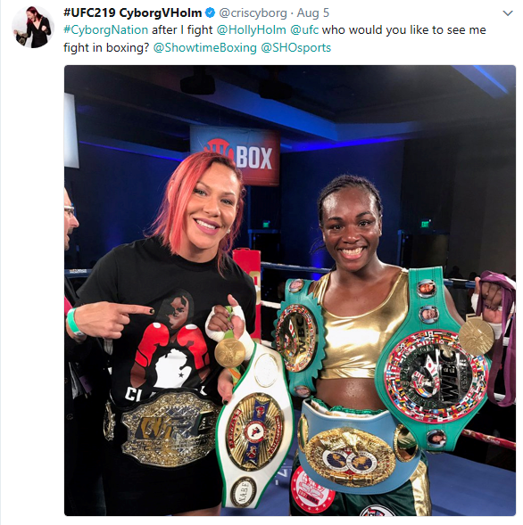 Cyborg and Claressa Shields